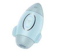 Satisfyer Vibro-masseur double Mission Control Air Pulse 12 programmes étanche IPX7 Bleu