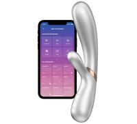 Vibromasseur Rabbit Chauffant Connecté Satisfyer Hot Lover - Couleur : Or