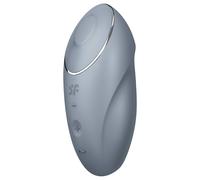 Satisfyer - Vibromasseur clitoridien 2en1 Tap & Climax 1 - silicone gris