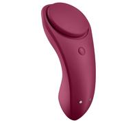 Satisfyer - vibromasseur de culotte connecté étanche - rouge