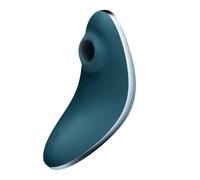 Satisfyer Stimulateur et vibromasseur Vulva Lover 1 – Ondes de pression, silicone, étanche Bleu