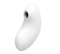 Satisfyer Stimulateur clitoridien Vulva Lover 2 - Pression & vibrations - Étanche (IPX7) - Blanc