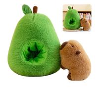 Satiskid Capybara Doudou d'avocat 35 cm, séparable, doux, en peluche, pour enfants, filles, garçons