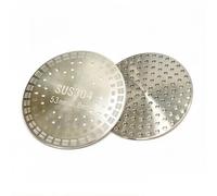 Satiskid Lot de 2 filtres à café réutilisables en acier inoxydable 304 compatible avec Breville Sage 53 mm d'épaisseur et accessoires de barista