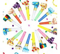 Satiskid Lot de 20 sifflets colorés pour fête d'anniversaire, mariage, événements sportifs, Nouvel An