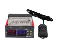 SATKIT Contrôleur Numérique Température Humidité STC-3028 220V Thermostat Hygromètre Relais 10A pour Incubateur Terrarium Réfrigérateur