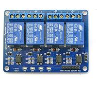SATKIT Module 4 Relais 5V Compatible Cartes Microcontrôleur 4 Canaux Commutation 10A 30V DC 440V AC Bornes à Vis