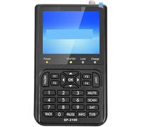 SATLINK SP-2100 HD Appareil de mesure satellite pour DVB-S/DVB-S2 MPEG-2/4 avec écran LCD TFT 3,5" et signal sonore avec bloc d'alimentation, câble adaptateur AV et étui de protection en nylon