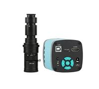 SATMW Caméra de Microscope vidéo Industrielle 2K 4K 48MP HDMI USB TF et Objectif 500X à Monture C