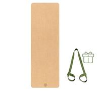 Satori Concept Tapis de yoga en liège avec base en caoutchouc naturel, taille supplémentaire, épaisseur et soutien, excellent coussin et adhérence, antidérapant, non toxique, résistant à la