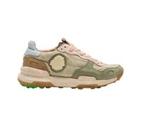 Satorisan Baskets femme Chacrona Linen Cuir et lin vintage Confortable Urbanite Green Taille 39