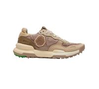 Satorisan - Chacrona Linen - Casual Baskets Femme - Vintage Cuir et Lin Sneakers - Couleur Lake Taupe - Taille 40 - Confortable et Durable
