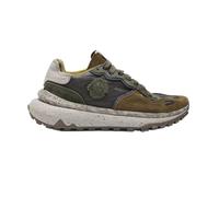 Satorisan - Chacrona Metta - Casual Baskets Homme - Vintage Cuir Sneakers - Couleur Dark Olive - Taille 45 - Confortable et Durable