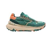 Satorisan - Chacrona Metta Linen - Casual Baskets Femme - Vintage Cuir et Lin Sneakers - Couleur Didi - Taille 39 - Confortable et Durable