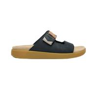 Satorisan - Hootsani Premium - Plate Sandal Homme - Cuir et Lin Sport Sandales - Couleur Carbon - Taille 40 - Confortable et Durable