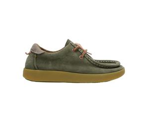 Satorisan - Kwahu Winter Suede - Wallaby Mocassin Femme - Cuir Loafer - Couleur Rush Green - Taille 39 - Confortable et Durable