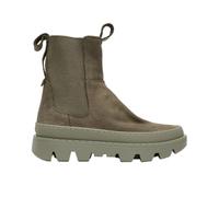 Satorisan - Unalome Elastics Premium - Cheville Bottes Femme - Vintage Cuir Bottines - Couleur Algue - Taille 36 - Confortable et Durable