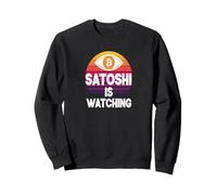 Satoshi regarde Nakamoto Blockchain Security Bitcoin Sweatshirt
