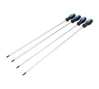 Satra - LOT DE 4 TOURNEVIS TORX SUPER LONGS 450 mm T15, T20, T25, T30