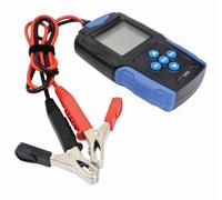 Satra, testeur de batteries LCD 12/24V, testeur de tension et d'état de batteries, écran LCD, compatible avec les véhicules et appareils de 12V et 24V, design compact et simple d'utilisation.