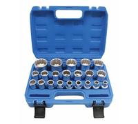 Satra XZN Jeu de douilles 12 pans 8-36 mm Entraînement 1/2" avec coffret en plastique