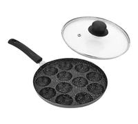 Satre Online And Marketing Poêle anti-adhésive en aluminium avec couvercle en verre