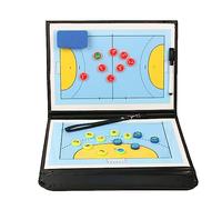 SATRJT Tableau Tactique de Handball Tableau de Stratégie Pliable de Tactiques de Handball avec Stylo/Ensemble Magnétique
