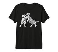 Satry vs Chèvre Vintage Illustration T-Shirt Haut de Gamme