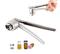 SATSAT Pince à Sertir De 20 Mm, Pince à Sertir Manuelle, Outil De Sertissage De Bouchon De Bouteille, Machine De Capsulage De Bouteille MéDicale/Antibiotiques à Sertir, Acier Inoxydable,FullAluminum