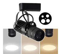 SATSAT Projecteurs à Faisceau Pinspot LED, Projecteurs Zoom pour ScèNe De ThéâTre, éClairage sur Rail LED 10W / 15W / 20W, pour éClairage De Fond De Café Ktv Bar Restaurant Cafe,15W-3000K