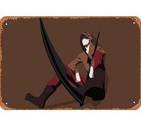 Satsuriku No Tenshi, Zack (Angels of Death), Poster Anime Anges de la mort Décoration murale rétro en métal 20,3 x 30,5 cm