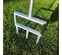 SattesGrün Fourche de jardin, aérateur, aérateur, fourche d'aération, scarificateur, sableuse, manipulation confortable et construction stable, ameublissement du sol