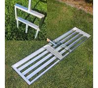 SattesGrün Kit d'entretien de pelouse composé d'un aérateur et d'une raclette XXL de 100 x 26 cm | Aérateur de pelouse, aérateur, fourche, scarificateur de pelouse, sable