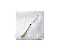 Sattie Kit de Crochet Maille Toile en Bois Bent Loquet Crochet DIY Kit Outil pour Tapisserie Tapis Tapis Faire Broderie Artisanat Décor