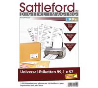 Sattleford 1000 étiquettes autocollantes 99,1 x 57 mm