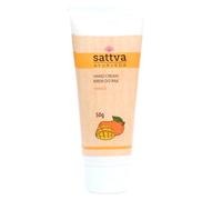 Sattva Ayurveda Crème pour les mains à la mangue - Soin hydratant à absorption rapide pour les mains sèches avec beurre de karité et aloe vera - Soin ayurvédique des mains à l'huile de mangue et aux