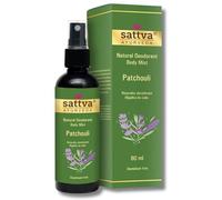 Sattva Ayurveda Déodorant en spray naturel au patchouli - Sans alcool - Doux pour la peau - Sans aluminium - Parfum sensuel pour femme - Spray corporel aux extraits de plantes - Déodorant pour femme -