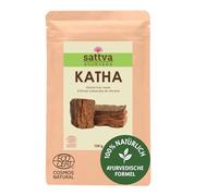 Sattva Ayurveda Katha Poudre pour cheveux - Acacia Catechu - Poudre capillaire pour nuances brunes - Masque capillaire et additif au henné - Poudre végétale naturelle - ECOCERT