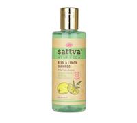 Sattva Ayurveda Neem & Lemon Shampooing doux ayurvédique pour cuir chevelu gras et cheveux regraissants rapides, nettoyage en douceur pour une utilisation quotidienne sans silicones ni sulfates 210 ml