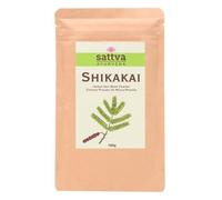 Sattva Ayurveda Shikakai Poudre pour cheveux - Poudre ayurvédique et masque capillaire 2 en 1 - Acacia Concinna Shampooing en poudre pour shampooing naturel et brillance - Sans silicone SLS - 100 g