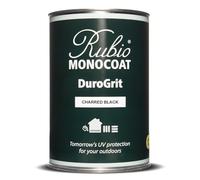 Saturateur bois d'extérieur Rubio Monocoat DuroGrit, Teinture & Scellant - Charred Black | 1 couche, protection UV pour terrasses, clôtures & meubles | Échantillon 1L