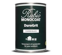 Saturateur bois d'extérieur Rubio Monocoat DuroGrit, Teinture & Scellant - Charred Black | 1 couche, protection UV pour terrasses, clôtures & meubles | Échantillon 0,5L