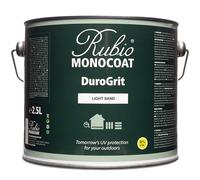 Saturateur bois d'extérieur Rubio Monocoat DuroGrit, Teinture & Scellant - Light Sand | 1 couche, protection UV pour terrasses, clôtures & meubles | Échantillon 2,5L