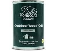 Saturateur bois d'extérieur Rubio Monocoat DuroGrit, Teinture & Scellant - Ocre Rocheux | 1 couche, protection UV pour terrasses, clôtures & meubles | 0,5L