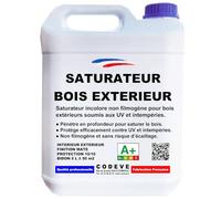 Saturateur Bois Exterieur - Codeve Bois - 5 L - Intérieur/extérieur - Non Filmogène Pour Bois Extérieurs Soumis Aux Uv Et Intempéries.