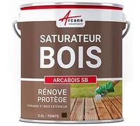 Saturateur Bois Terrasse et Bardage Extérieur 2.5 L Chêne Foncé