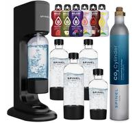 Saturateur d'eau gazeuse - SPINEL - BubbleON - 4 bouteilles - BPA Free - 6 boissons sans sucre