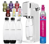 Saturateur eau gazeuse - Sodastream - ART Blanc - Pack bouteilles PET 1L - Saveurs Bolero sans sucre