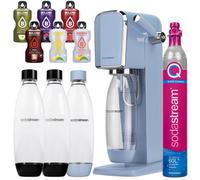 SodaStream Art Blue une bouteille + SodaStream 1L Fuse bottles Two-pack Black + bolero
