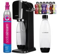 Saturateur eau gazeuse - SodaStream - ART Noir - Bouteille 1L - 6 saveurs Bolero - Quick Connect